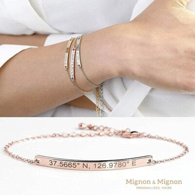 Gold Name Bar Bracelet